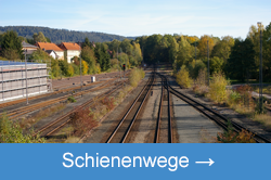 Bahnhof Meuenmarkt-Wirsberg - Ausfahrt nach Hof bzw. Bayreuth